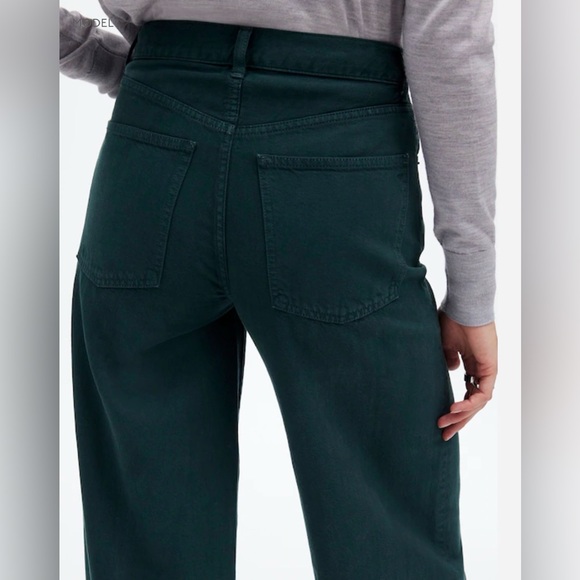 Madewell Dark Green Flare Jeans - Picture 3 of 6